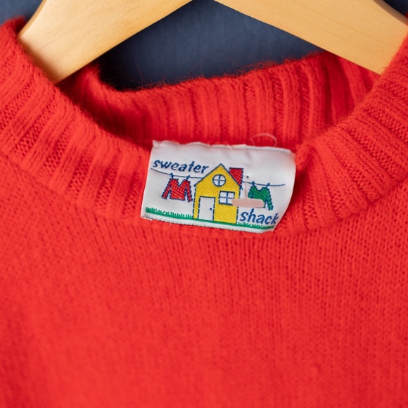 2/$20- VINTAGE red knit sweater - Picture 2 of 3